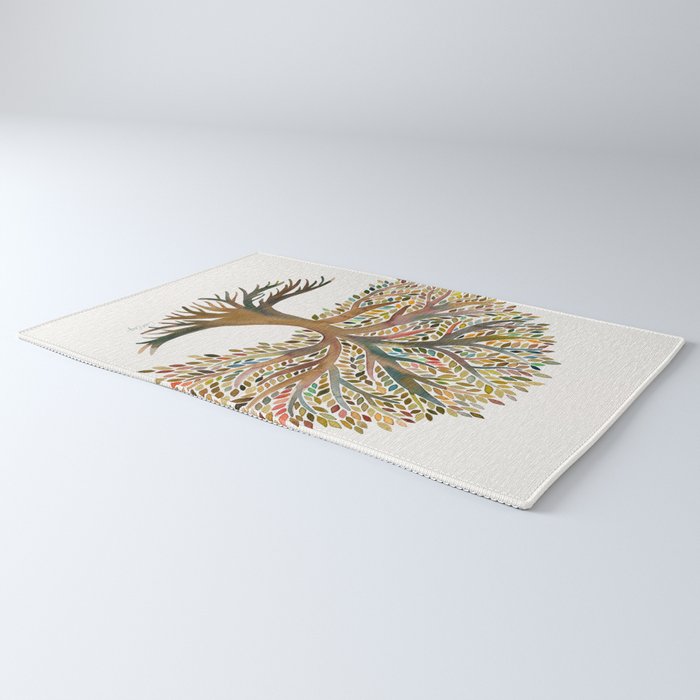 Tree of Life Watercolor - Autumn Rug Gallery Image 3