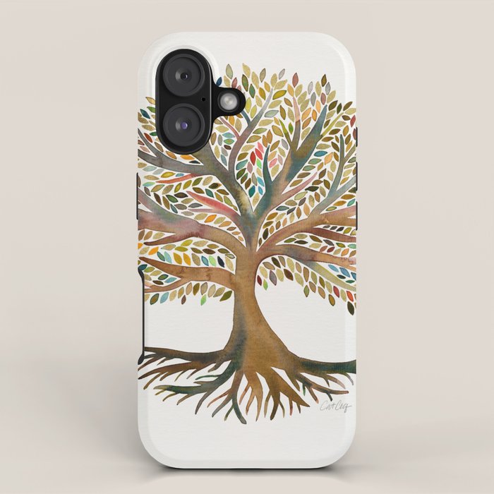 Tree of Life Watercolor - Autumn iPhone Case Gallery Image 1