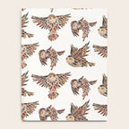 Owls in Flight - Brown Palette Notebook Gallery Image 4