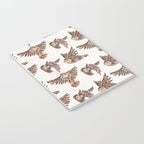 Owls in Flight - Brown Palette Notebook Gallery Image 3