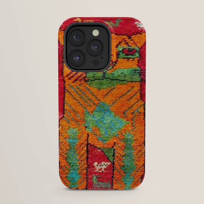 Antique Persian Hunting Rug With Lion Print iPhone Case Gallery Image 31