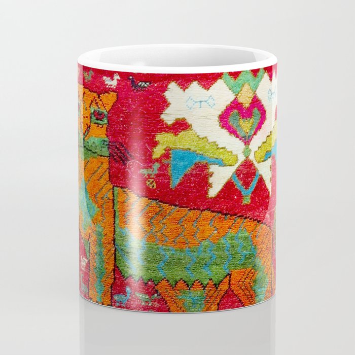 Antique Persian Hunting Rug With Lion Print Coffee Mug Gallery Image 4