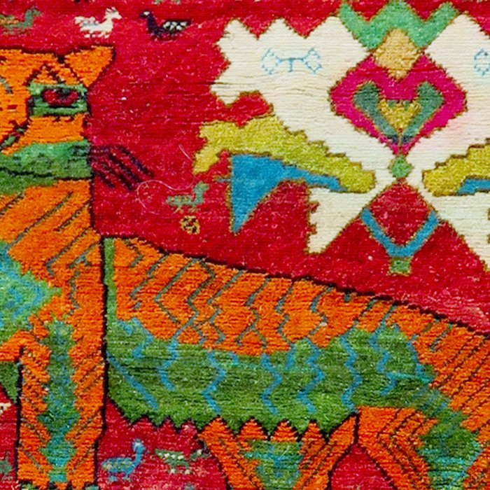 Antique Persian Hunting Rug With Lion Print Coffee Mug Gallery Image 2
