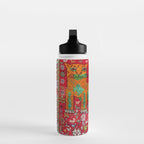 Antique Persian Hunting Rug With Lion Print Water Bottle Gallery Image 3