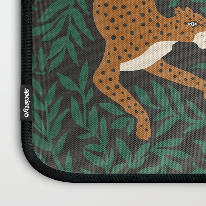 Leopard Vase - midnight Laptop Sleeve Gallery Image 3