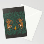 Leopard Vase - midnight Stationery Card Gallery Image 2