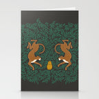 Leopard Vase - midnight Stationery Card Gallery Image 2
