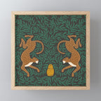 Leopard Vase - midnight Mini Art Print Gallery Image 1