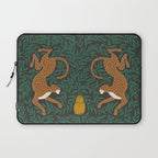Leopard Vase - midnight Laptop Sleeve Gallery Image 1