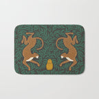 Leopard Vase - midnight Bath Mat Gallery Image 1