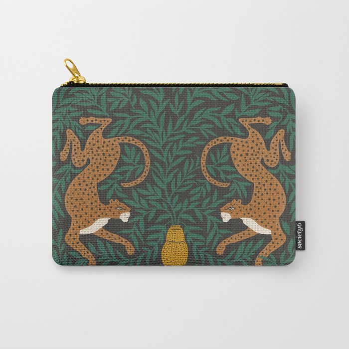 Leopard Vase - midnight Carry All Pouch Gallery Image 1