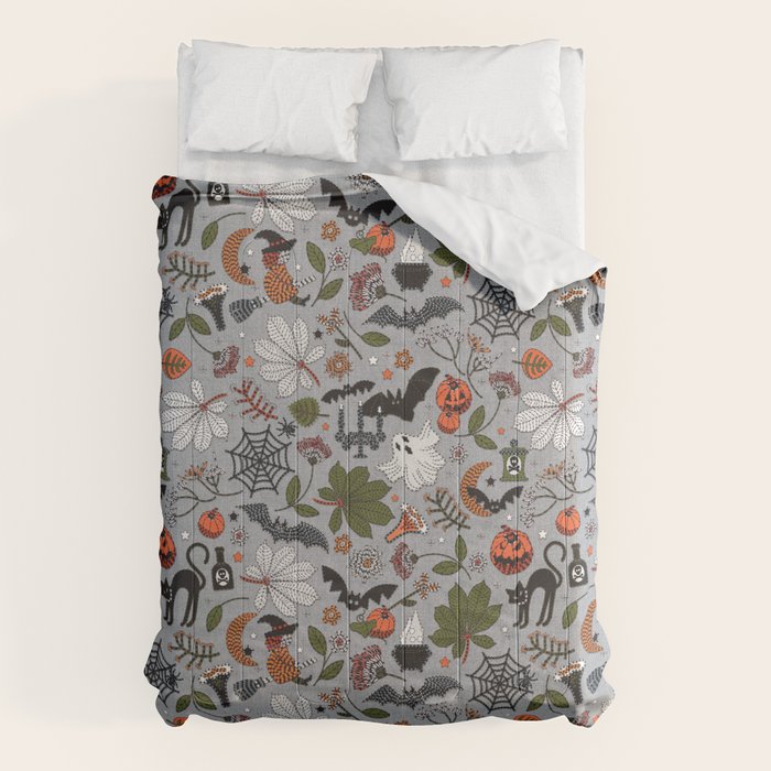 Embroidered halloween Comforter Gallery Image 6