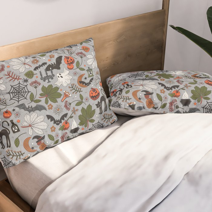 Embroidered halloween Pillow Sham Gallery Image 2