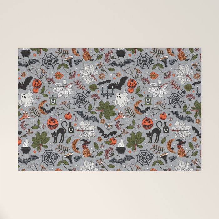 Embroidered halloween Welcome Mat Gallery Image 1