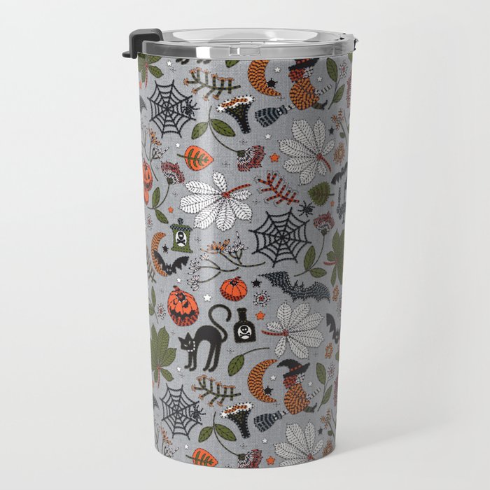 Embroidered halloween Travel Mug Gallery Image 3