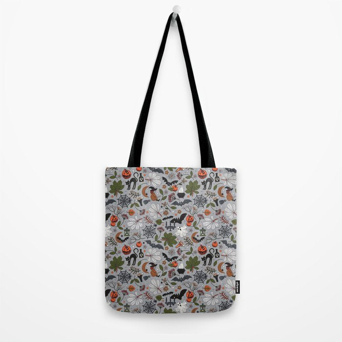 Embroidered halloween Tote Bag Gallery Image 2