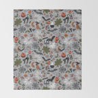 Embroidered halloween Throw Blanket Gallery Image 2