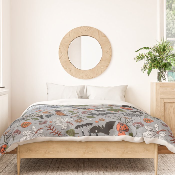 Embroidered halloween Duvet Cover Gallery Image 3