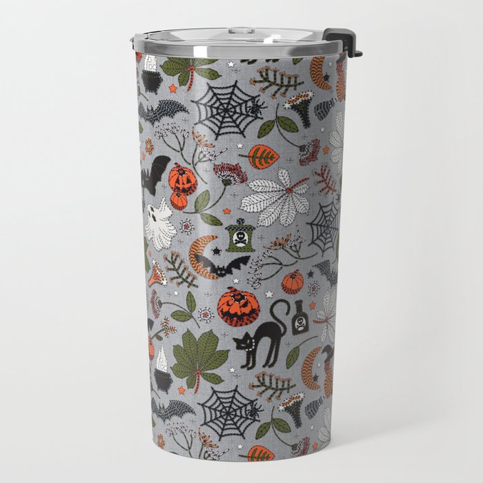 Embroidered halloween Travel Mug Gallery Image 2