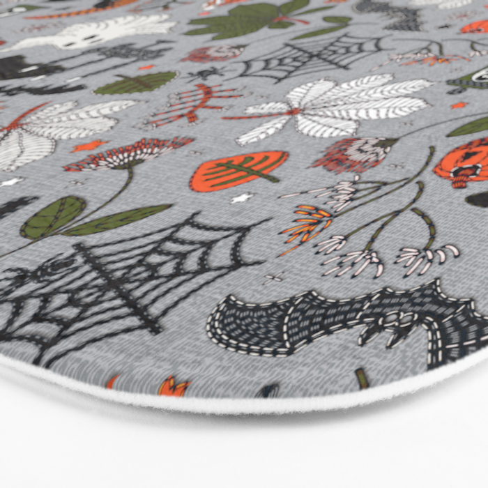 Embroidered halloween Bath Mat Gallery Image 3