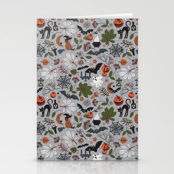 Embroidered halloween Stationery Card Gallery Image 2