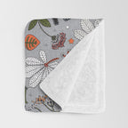 Embroidered halloween Throw Blanket Gallery Image 3