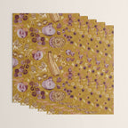 Garden Vegetables & Fresh Fruit in Harvest Yellow Wrapping Paper Gallery Image 3