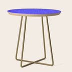 Electric Blue Grasscloth Side Table Gallery Image 1