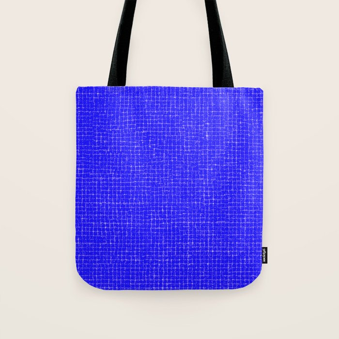 Electric Blue Grasscloth Tote Bag Gallery Image 1