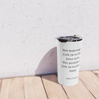 The meaning of  life is to find  your gift.  The purpose of  life is to give it  away.  Pablo Picasso Travel Mug Gallery Image 4