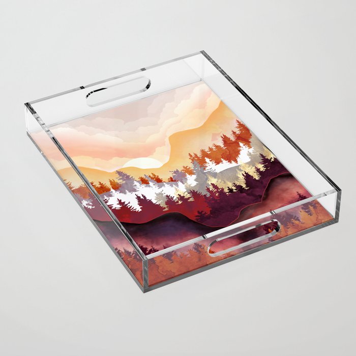 Amber Forest Acrylic Tray Gallery Image 1
