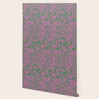 Pink petals on green Wallpaper Gallery Image 2
