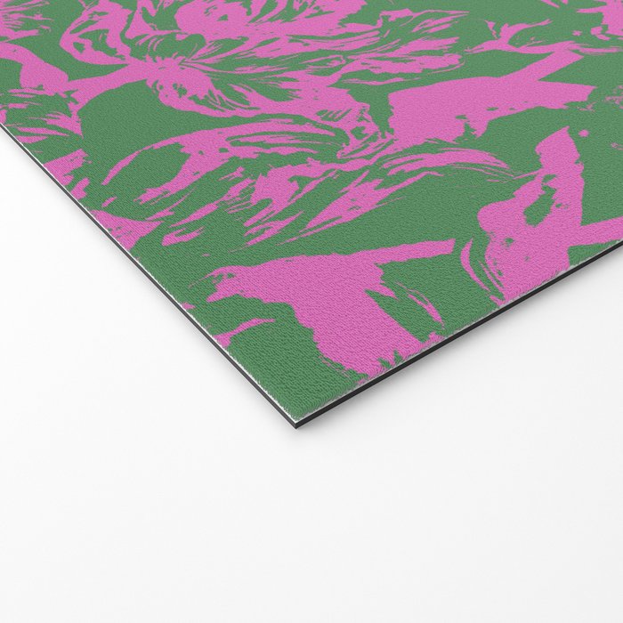 Pink petals on green Welcome Mat Gallery Image 2