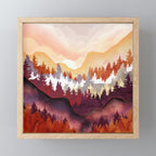 Amber Forest Mini Art Print Gallery Image 1