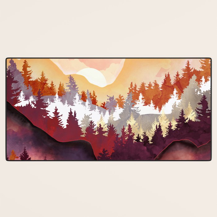 Amber Forest Desk Mat Gallery Image 3