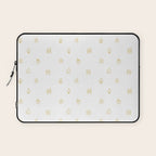 Winter christmas gingerbread house doodle pattern Laptop Sleeve Gallery Image 1