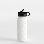 Winter christmas gingerbread house doodle pattern Water Bottle Gallery Image 1
