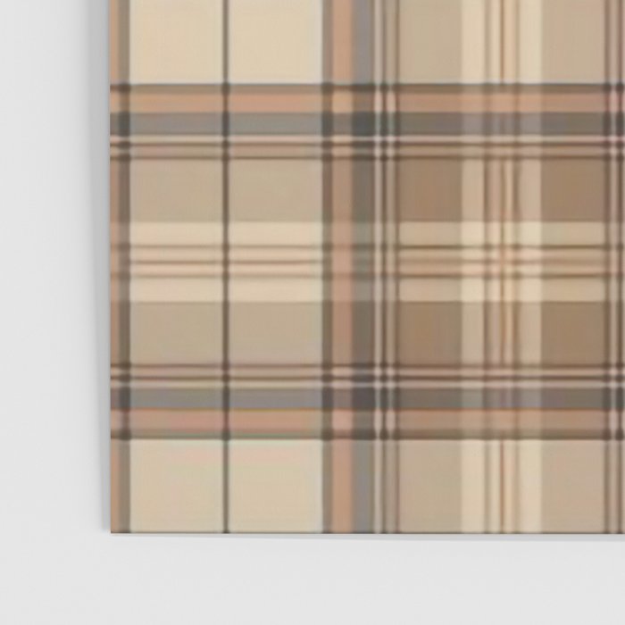 Beige Brown Tartan Plaid Pattern Poster Gallery Image 3