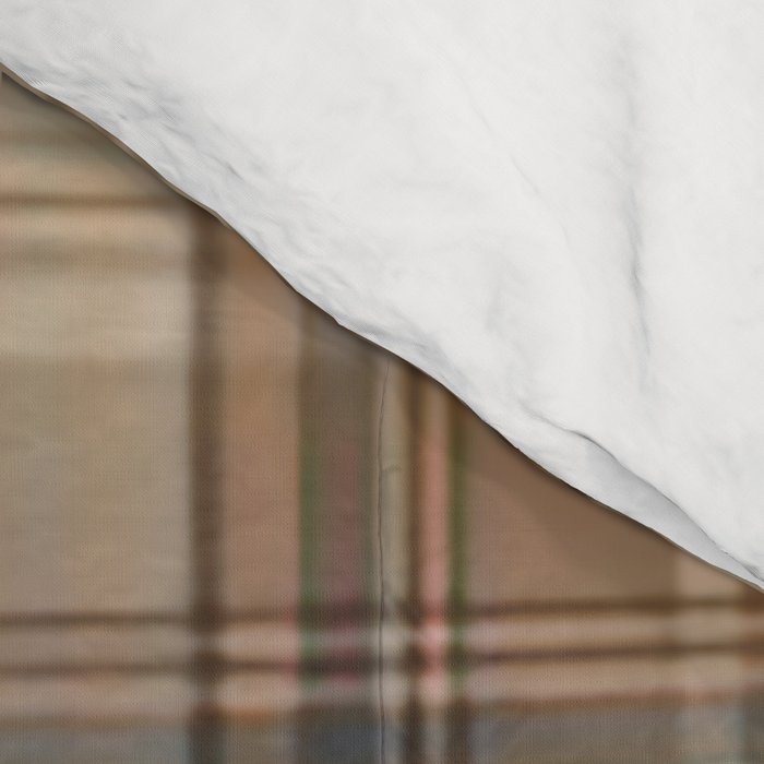 Beige Brown Tartan Plaid Pattern Comforter Gallery Image 4