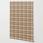 Beige Brown Tartan Plaid Pattern Wallpaper Gallery Image 2
