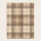 Beige Brown Tartan Plaid Pattern Notebook Gallery Image 4