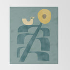 Giant sunflower Throw Blanket Gallery Image 2
