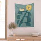 Giant sunflower Wall Tapestry Gallery Image 2