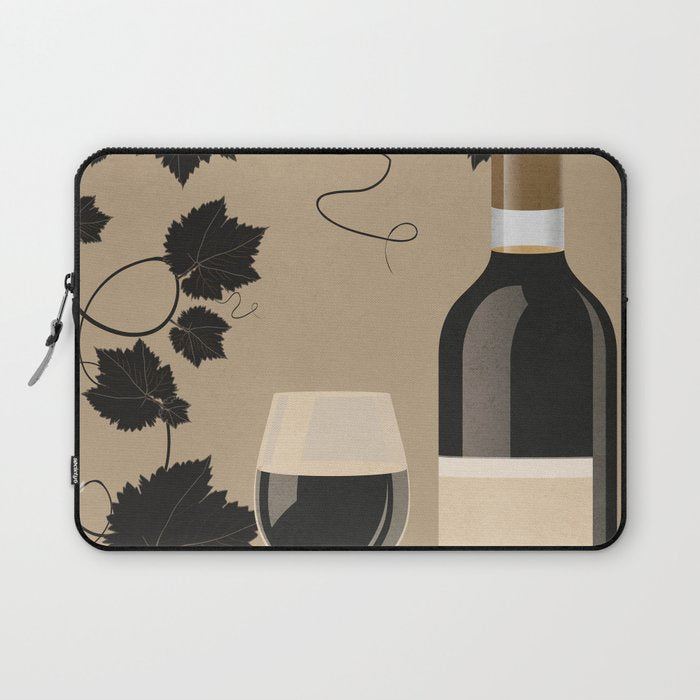 Black Wine 2 Laptop Sleeve Gallery Image 1
