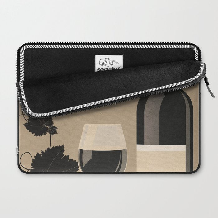 Black Wine 2 Laptop Sleeve Gallery Image 2