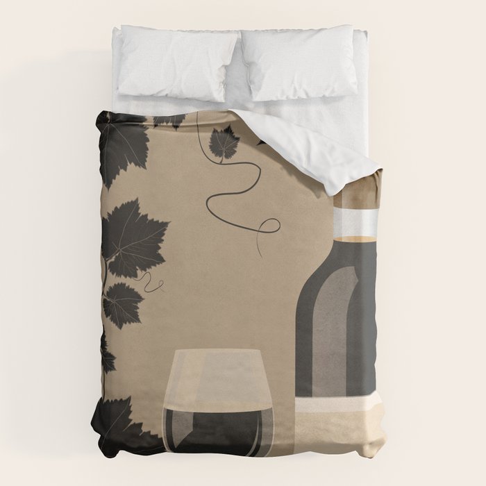 Black Wine 2 Duvet Cover Gallery Image 1