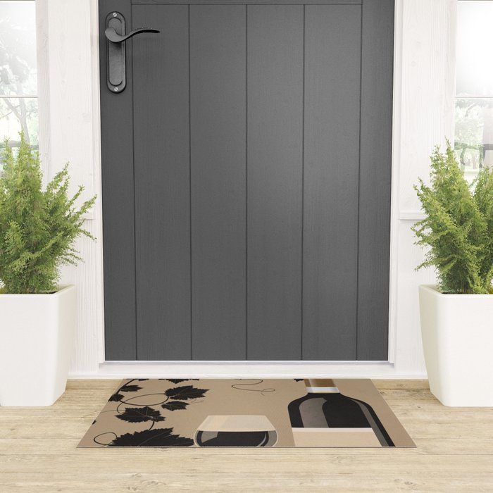 Black Wine 2 Welcome Mat Gallery Image 3