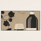 Black Wine 2 Desk Mat Gallery Image 3
