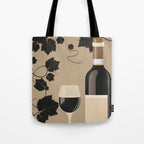 Black Wine 2 Tote Bag Gallery Image 1