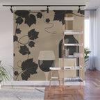 Black Wine 2 Wall Mural Gallery Image 1